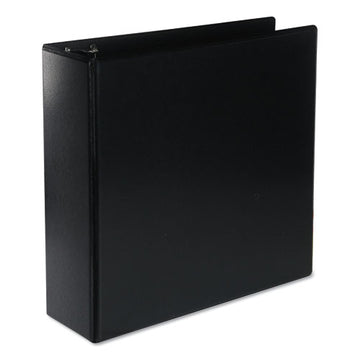 Universal® Deluxe Round Ring View Binder, 3 Rings, 3" Capacity, 11 X 8.5, Black freeshipping - TVN Wholesale